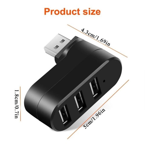 Répartiteur Multi-Hub USB 2.0 Haute Vitesse Extension 3 Ports Bureau-v - Photo 4/15