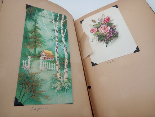 Vintage Sammelalbum Album Ephemera 8,5 x 11,5 - Bild 6 von 10