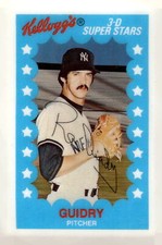 1982 Kellogg's 3-D Super Stars #26 Ron Guidry (Yankees)