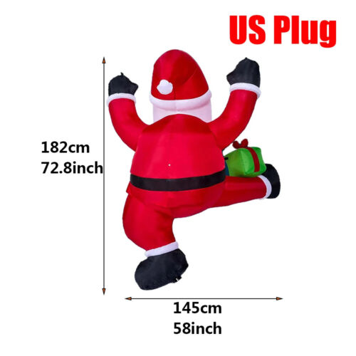NEW Inflatables Christmas Santa Hold Present Bag Outdoor Decorations with LED - Picture 25 of 26