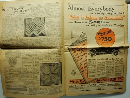 Comfort Magazine Newspaper August 1915 Art Literature Science Home Picture Ads - Picture 8 of 12