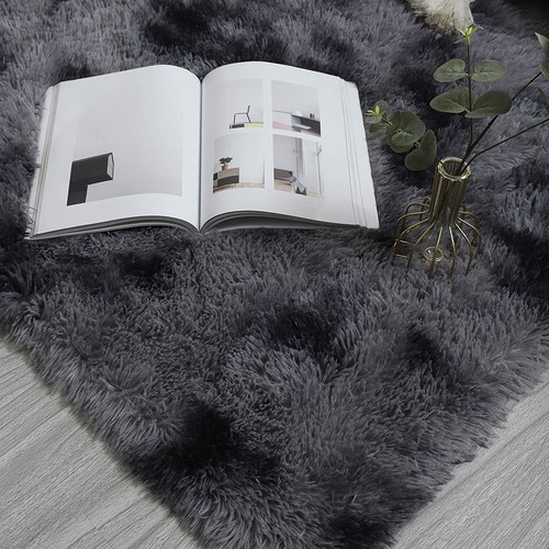 Floor Rug Rugs Fluffy Area Carpet Shaggy Soft Large Pads Living Room Bedroom Pad - Picture 7 of 20