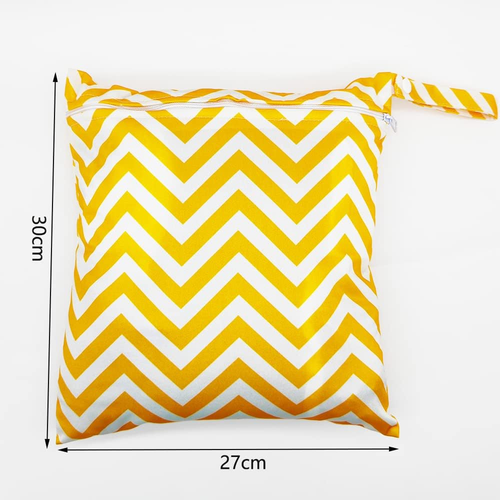 Wet Bag, Waterproof Wet Dry Bag Washable Wet Dry Cloth Diaper Bags with Double Z - Picture 2 of 12