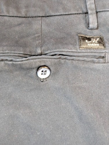 Masons New York Chino Pants Mens EU 50 US 34x28 Navy Blue Casual Straight Leg - Picture 20 of 21