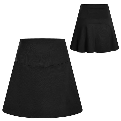 Damen Skort Joggen Minirock Schnelltrocknend Tennisrock Radfahren Rock Rüschen - Picture 4 of 51