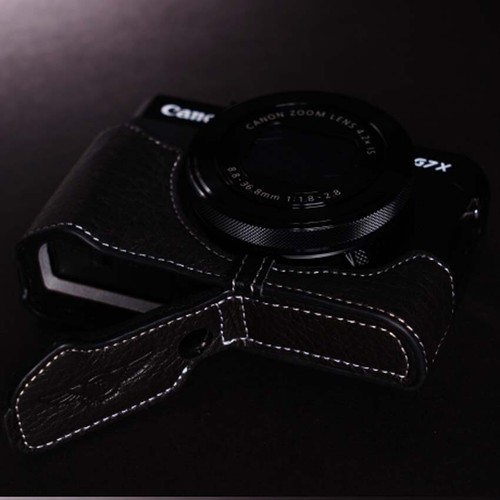 Funda de cuero hecha a mano para cámara media bolsa para Canon G7X Mark II (G7X2)/G7X3 - Imagen 8 de 17