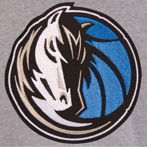 NBA Dallas Mavericks Reversible Full Snap Fleece Jacket JHD 2 Front Logos - Picture 2 of 5