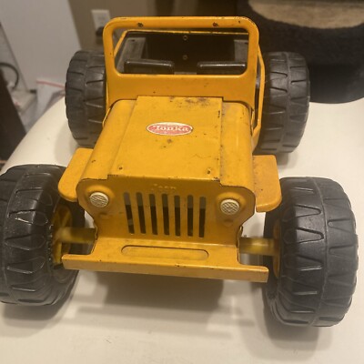Vintage 1970's Tonka Yellow Dune Buggy Jeep Metal And