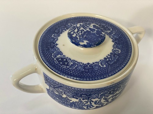 Willow Ware by Royal China, Sugar Bowl and Creamer Set - Picture 2 of 7