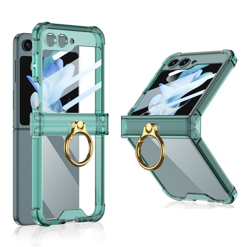 Clear Case For Samsung Galaxy Z Flip 5 4 5 5G Shockproof Screen Ring Hinge Cover - Picture 20 of 21