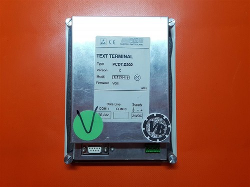 SAIA - BURGESS TEXT TERMINAL Tipo: PCD7.D202 / V001 Incluye Cable Profibus - Imagen 3 de 5