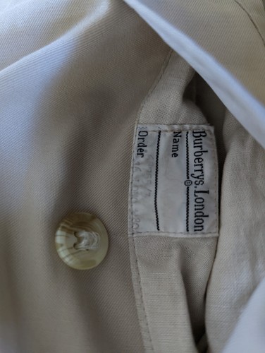 Burberry Women's Vintage Beige Tartan Haymarket Trench Coat Size UK 16 Long - Picture 6 of 11