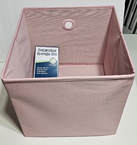 Collapsible Storage Cubes/Bins Fabric Folding Boxes Organizers Pink New  - Bild 4 von 7