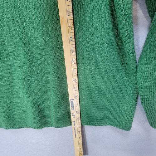 Vtg Boston Traders Mens Sweater Sz L Green Black Colorblock Wool Turtleneck - Picture 9 of 11