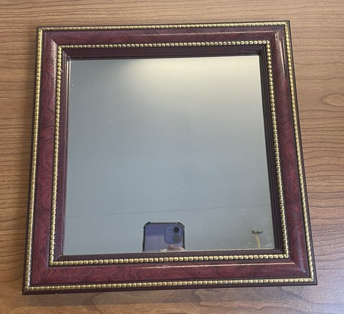 Set Of 2 Red And Gold Mirrors Nice Frame - Afbeelding 5 van 8