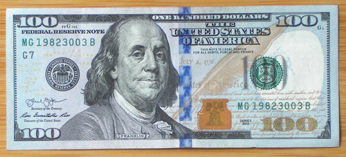 Birthday Note $100 2013 FEDERAL RESERVE NOTE FANCY SERIAL NUMBER 1982 30 03 - Picture 2 of 5