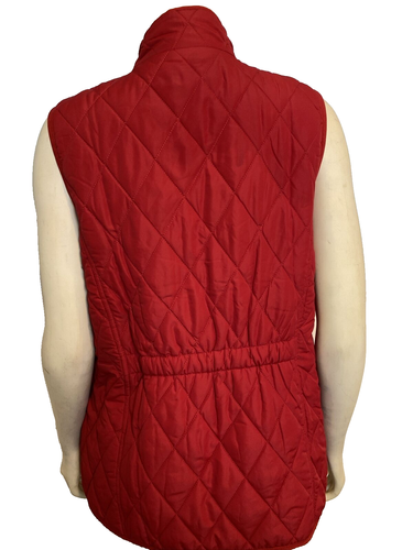 Coldwater Creek Petite Red Puffer Vest Size PM - Picture 3 of 4