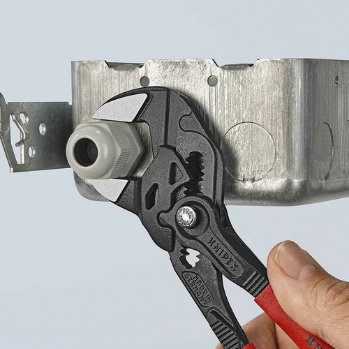 Knipex 180mm 7-1/4" Adjustable Wrench Pliers Gland Spanner Cushion Grip 8601180 - Picture 6 of 6