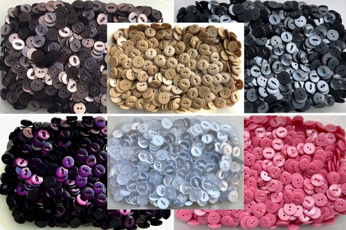 Buttons 14mm 22L Round Fisheye Button Various Colours 2 Hole Fish Eye Baby Craft - Picture 13 of 30