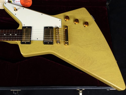Gibson Custom Shop 1958 Mahogany Explorer Limited TV Yellow VOS 2014 - Picture 3 of 11