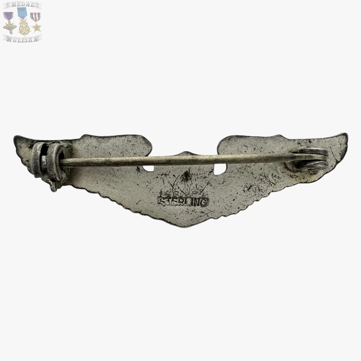US Army Air Corps Prop and Wings 紋章 ヴィンテ WWII U.S. ARMY AIR CORPS PILOT WINGS BADGE STERLING SILVER
