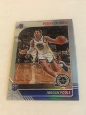 2019-20 NBA Hoops Premium Stock Jordan Poole Silver Prizm Rookie Warriors