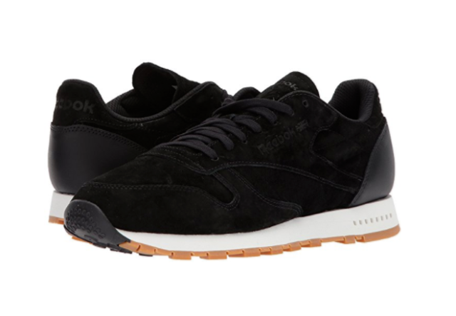 reebok classic black gum sole