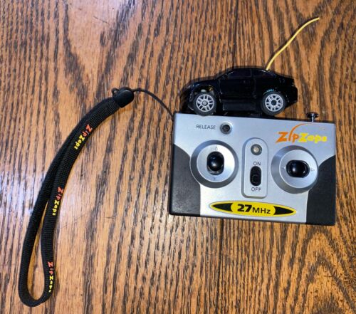 Zip Zaps Micro RC Car Radio Shack Black Ford Mustang Cobra & Controller Works - Picture 1 of 10