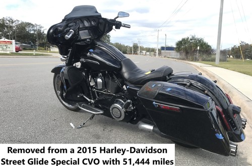 2015 Harley Street Glide CVO 7" Headlight Lens Assembly DAYMAKER LED 67700066 - Picture 7 of 8