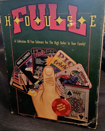 Full House Card Game A Collection Of Software For The Gambler In Your Home New - Picture 9 of 12