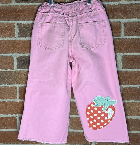 Mini Boden Strawberry Pink Girls 7/8yr Crop Pant - Picture 6 of 13