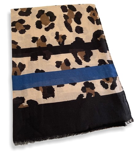 Ladies Leopard Print Scarf Animal Scarf Large Long Wrap Shawl Fashion Cotton Big - Picture 269 of 557