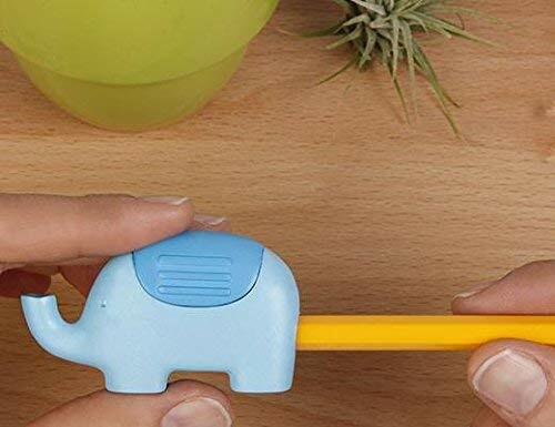 (2 Pack) Kikkerland Blue Elephant Pencil Sharpener - Bild 2 von 5