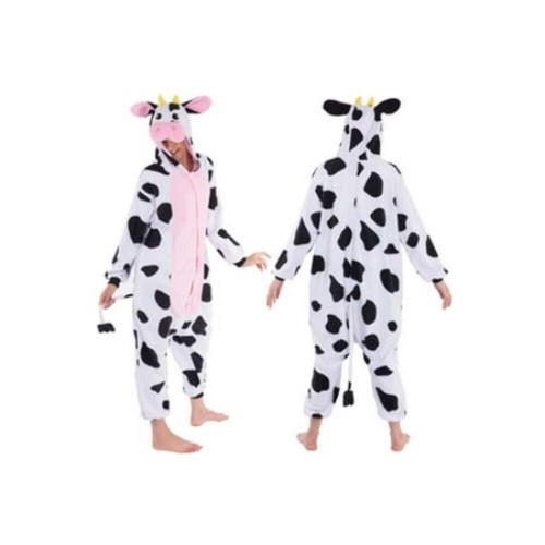 Erwachsene & Kinder Kuh Pyjama Plüsch Overall Einteiler Tierkostüm - Bild 10 von 12