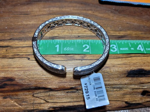 ARGENTO STERLING E DIAMANTI BENGLE: NUOVO CON ETICHETTE: VEDI FOTO - Foto 10 di 12