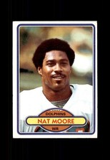 1980 TOPPS FOOTBALL DOLPHINS #515 NAT MOORE