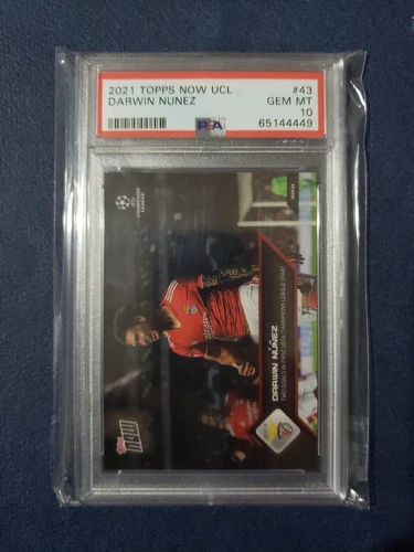 2021 Topps Now Ucl Darwin Nunez Rc #43 Psa 10 Print Run/376