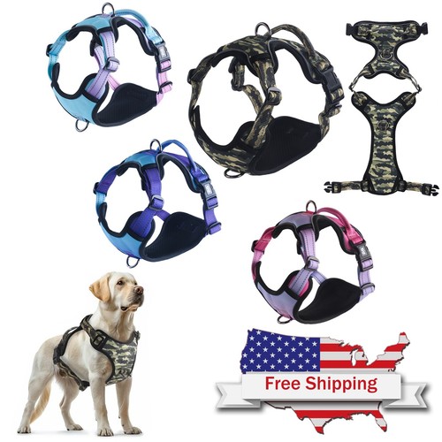 No-Pull Adjustable Dog Harness with Handle – Reflective Safety Vest for Walking - Picture 2 of 13