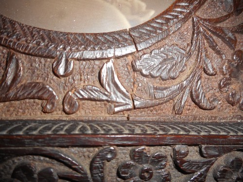 Antique 19th. Century Ornate Hand Carved Victorian Picture Frame 9" X 9" - Picture 5 of 9