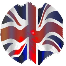 Slipmat Slip Mat for 12" Turntable LP DJ Record Deck Player FLAG UK PATRIOT 3