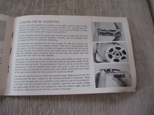 Original Instruction Booklet Manual for Bell & Howell 8mm Projectors - Picture 11 of 14