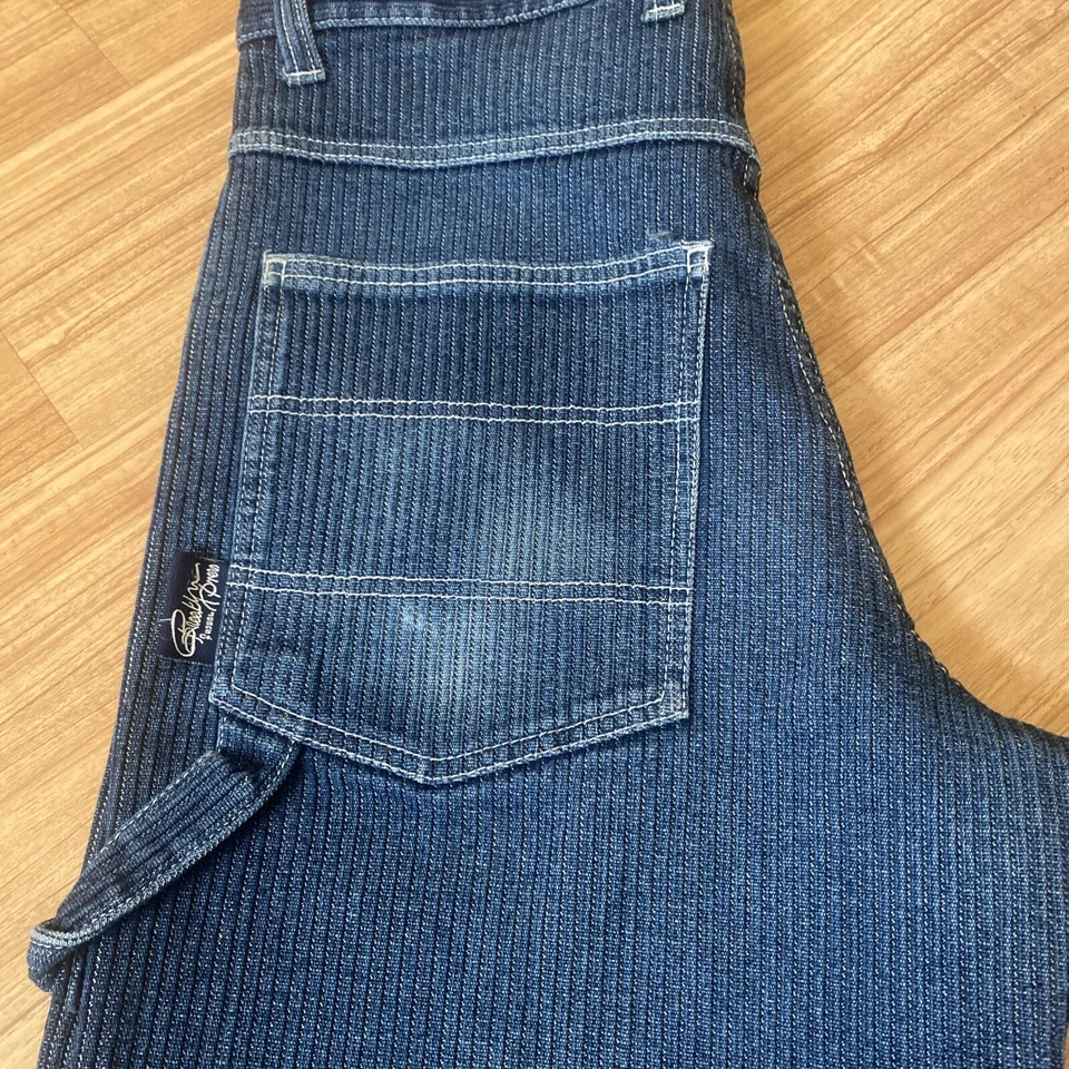 Pantalones Brooklyn Express Vintage Material Único Algodón/Pana Y2K Foto 2 de 4