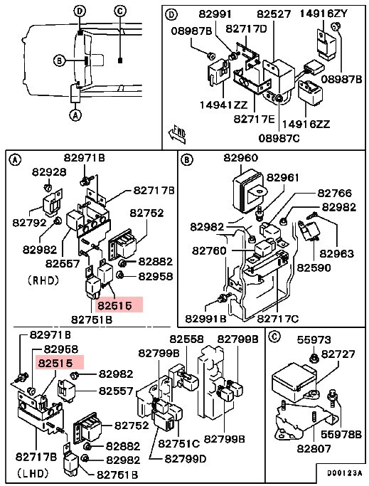 CENTRAL LOCKING RELAY MITSUBISHI PAJERO SHOGUN V23W MK2 3.0 V6 eBay