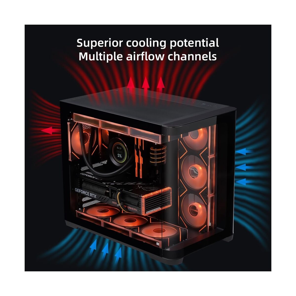 SAMA 2851A Gaming ATX PC Case, Mid-Tower Computer Case with SAMA 2851A Gaming ATX PC Case, Mid-Tower Computer Case with