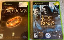 Lord of the Rings - XBOX Fellowship of the Ring AND Two Towers Games Booklets
