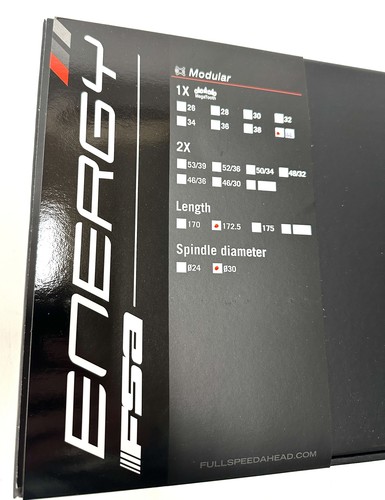 FSA Energy AGX+ 1X Guarnitura Modulare 386EVO Ghiaia 172,5mm 11 Velocità 44t Nuova - Foto 11 di 13