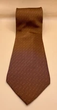 NWT Perry Ellis Portfolio Solid Brown Diamond Pattern Men’s Necktie Tie