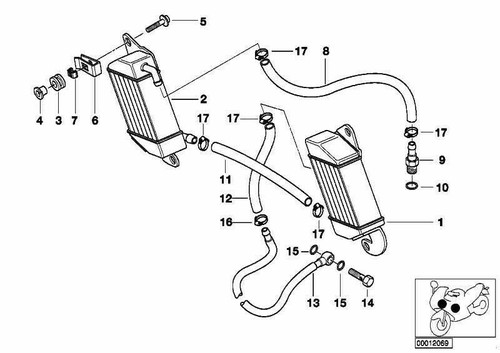 Original BMW 07129901419 Ecrou cage M6-6-ZNS pour R900RT R1200RT K1200R F650.... - Photo 2/8