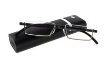 Classic Computer Half Top Rimless Reading Glasses TR90 Readers 1.0 4.0 Eyewear