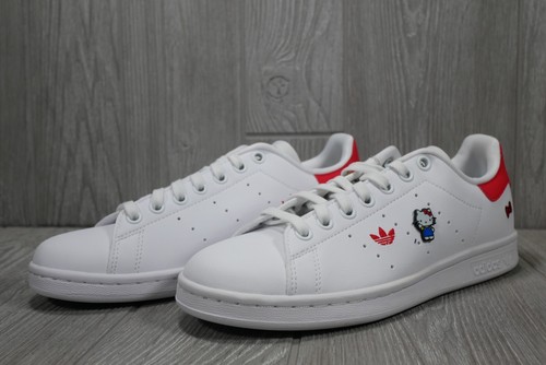 adidas Originals × HELLO KITTY AND FRIENDS STAN SMITH HQ1901 weiße Schuhe 5,5-7 - Bild 2 von 6